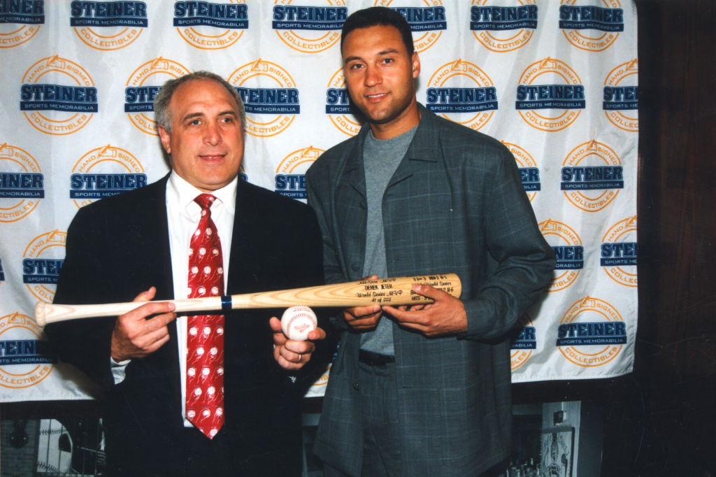 Brandon Steiner with Derek Jeter